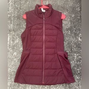 Lululemon Down for it All Vest (Size 12) in Cassis